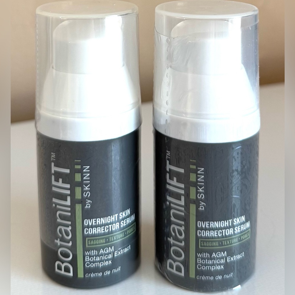BOTANILIFT BY SKINN 2 OVERNIGHT SKIN CORRECTOR SERUMS 1.2 OZ EA SEALED